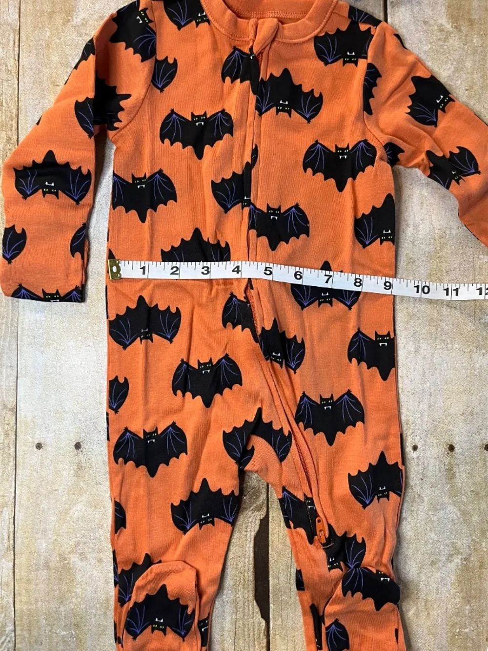 Old Navy Baby Halloween Footed Pajamas 6-9 Months Zip Front 1 Piece NWT
